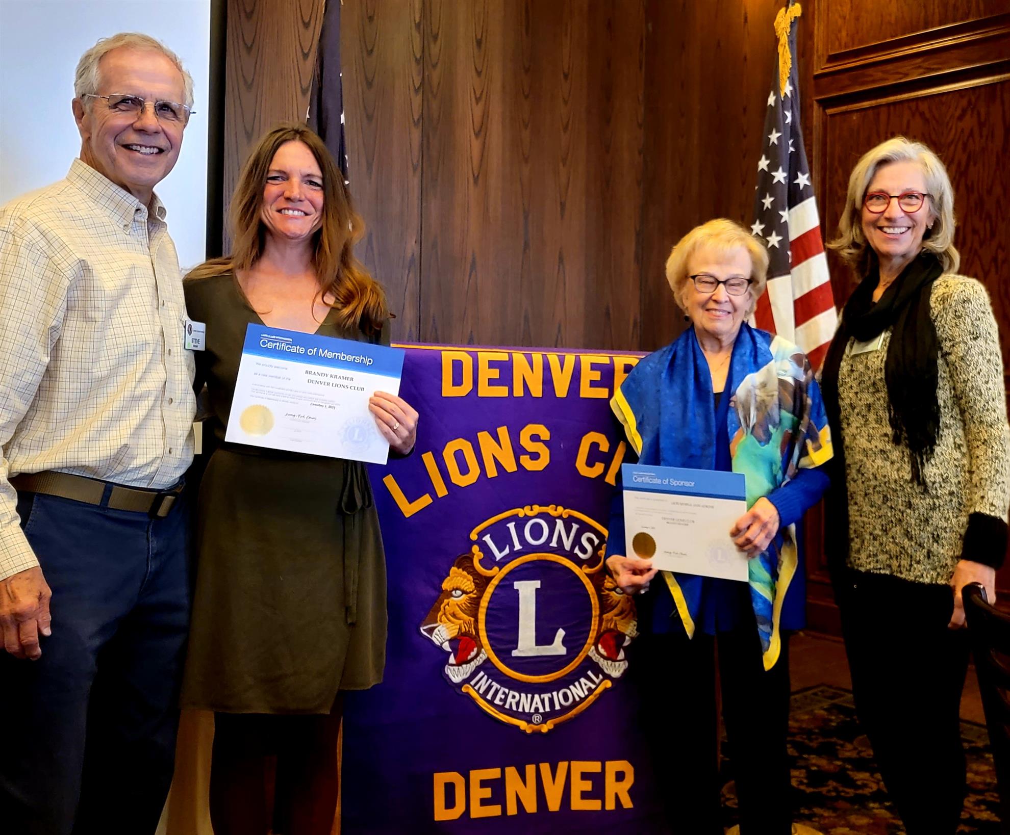 New Member Brandy Kramer Lions Club of Denver